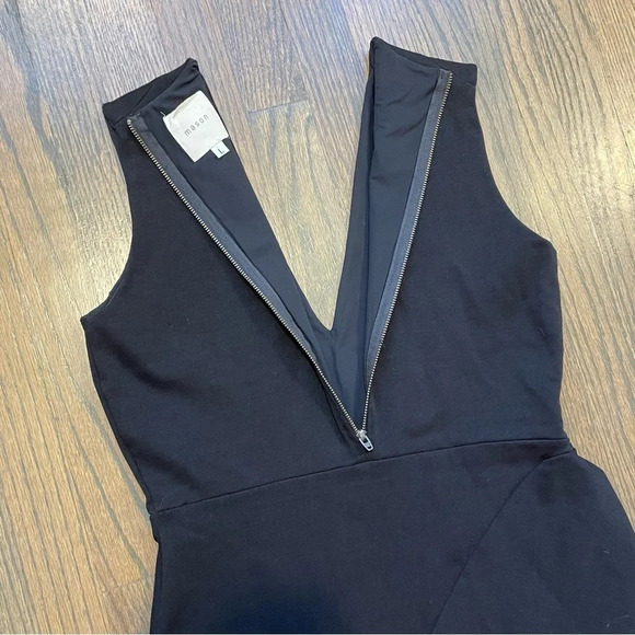 MASON BY MICHELLE MASON Racer Dress With Lace Skirt Large - Picture 8 of 9